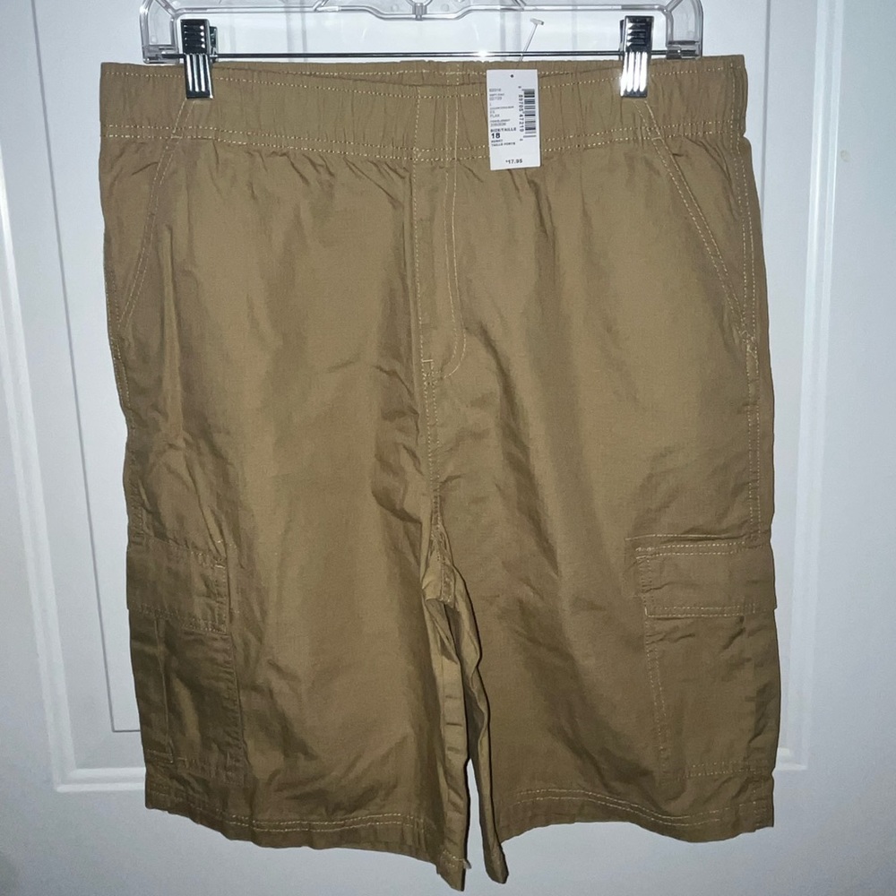NWT Children’s Place Husky Boy’s Pull-on Cargo Shorts - Sz 18 Husky